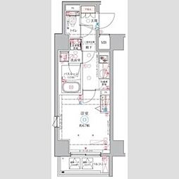 クレヴィスタ中野新橋2 2階1Kの間取り