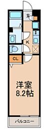 八千代市大和田アパート 1Kの間取図画像