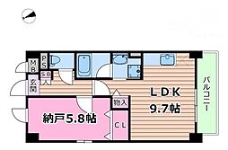 サンロード新和2 1SKの間取図画像