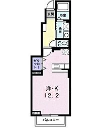 グラン・メランジュ2 ワンルームの間取図画像