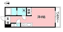 リプレースメント広尾 ワンルームの間取図画像