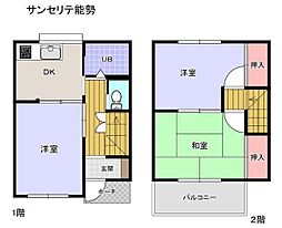 サンセリテ能勢 3DKの間取図画像