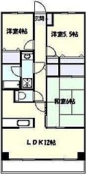 ベルデュール鷺沼 3LDKの間取図画像