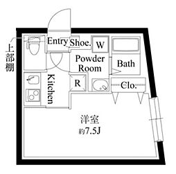 グッドイナフ中野新橋 1Kの間取図画像