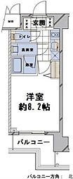 コンシェリア芝公園マスターズヴィラ 1Kの間取図画像