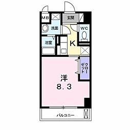 スペチアーレ桜ヶ丘 ワンルームの間取図画像