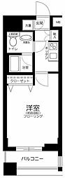 パレステュディオ九段北の丸 1Kの間取図画像