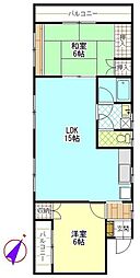 マルイチハウス 2LDKの間取図画像