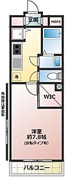 セレスタ 1Kの間取図画像