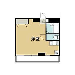 メゾン・ド・ヴィレ鷺沼 ワンルームの間取図画像