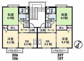 ビック　イースト　Ｃ棟 C0206 ｜ 岡山県総社市井手484-1（賃貸アパート1LDK・2階・46.75㎡） その11