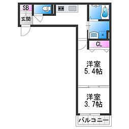 ヴェルメゾン加美東 3階/-