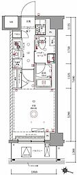 川口市西青木3丁目マンション 1Kの間取図画像
