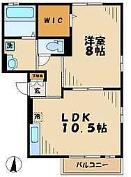 ヴィラージュ川入B 1階/101