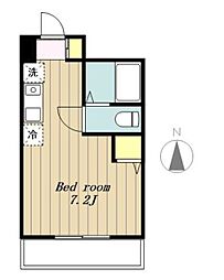 グランディア南橋本 ワンルームの間取図画像