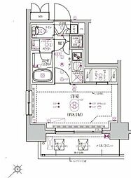 RELUXIA東向島 5階1Kの間取り