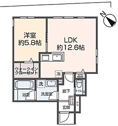 グランフォルト大塚 102 1LDKの間取図画像