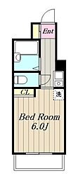 ウィンドプラザ 1Kの間取図画像