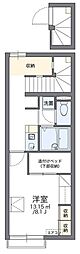 レオパレスリッチM 1Kの間取図画像