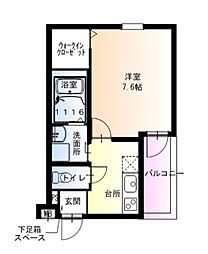 フジパレス神田南通I番館 1Kの間取図画像