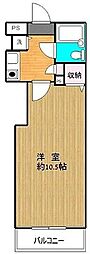 グリーンプラザ西亀有 1Kの間取図画像