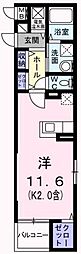 サニーフォルネ ワンルームの間取図画像