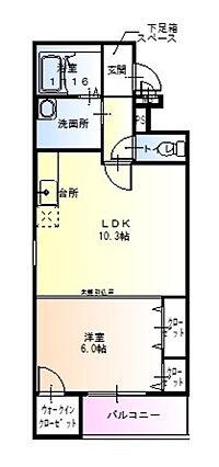 フジパレス皐月ｗｅｓｔ_間取り_0