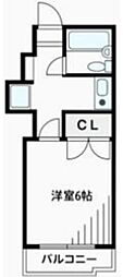朝日プラザ相模大野 1Kの間取図画像