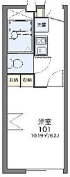 レオパレスサンミッシェル 1Kの間取図画像