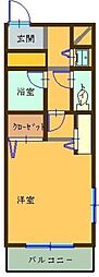 エテルナ唐人町 1Kの間取図画像