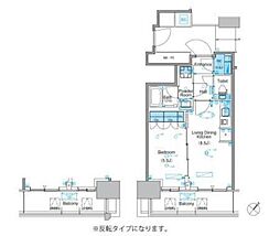 パークアクシス豊洲キャナル 1LDKの間取図画像
