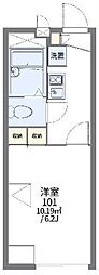 レオパレスHOYA 1Kの間取図画像