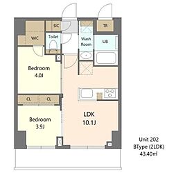間取図画像 2LDK