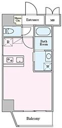 Dormouse和 ワンルームの間取図画像
