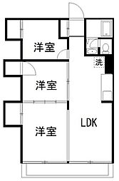 江の島フェア.ビュウ 3LDKの間取図画像