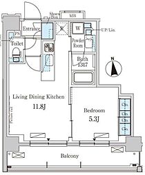 パークアクシス大森 1LDKの間取図画像