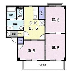 グレイス1 3DKの間取図画像