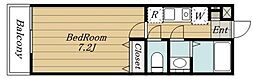 FORESTAM'S 1Kの間取図画像