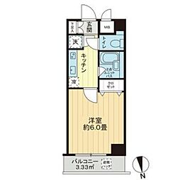 サンテミリオンお茶の水 1Kの間取図画像