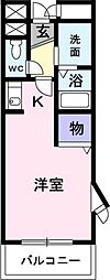 アーバンスクエア ワンルームの間取図画像