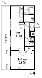 間取図画像 1LDK