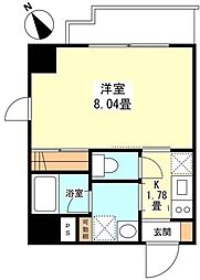 サンクレスト弐番館 1Kの間取図画像