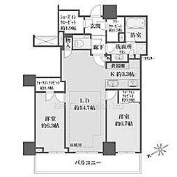 間取図画像 2LDK
