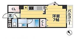 タカマツ神戸駅南通 1Kの間取図画像