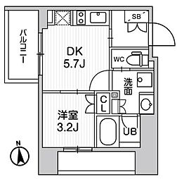 nido新御徒町 1DKの間取図画像