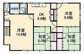 下松市桜町Ｙ邸 A0001 ｜ 山口県下松市桜町１丁目22-26（賃貸一戸建4DK・2階・104.26㎡） その2