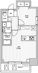 アーバンパーク日暮里 8階1LDKの間取り