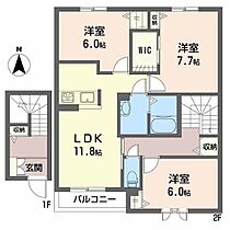 ＭＡＩＳＯＮ　ｄｕ　ＢＩＯ（メゾン　ド　ビオ） 0203 ｜ 大阪府東大阪市俊徳町３丁目4-26（賃貸アパート3LDK・2階・81.10㎡） その2