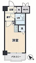 ニックアーバンスピリッツ川崎 ワンルームの間取図画像