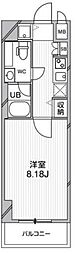 ルクレ西馬込 1Kの間取図画像